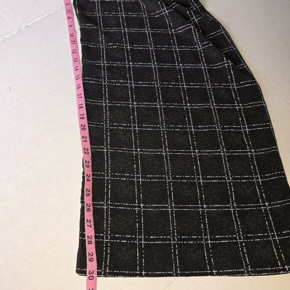 Torrid Womens 20 Wide Leg Button Zip Pants Black Plaid Studio Crepe High Rise - Picture 12 of 14